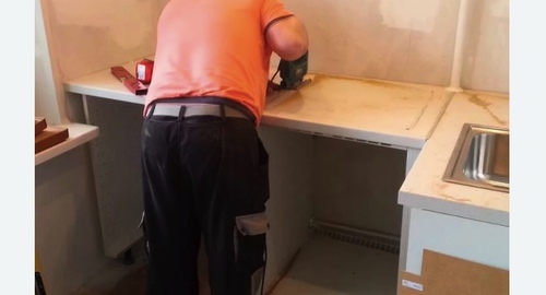 Сборка кухонного гарнитура. Лобня